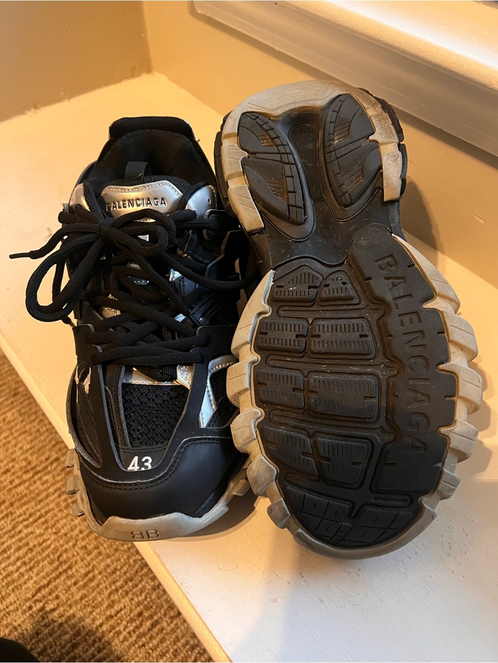 Balenciaga Track Grey and Black Mens Size 10 - Picture 8 of 10